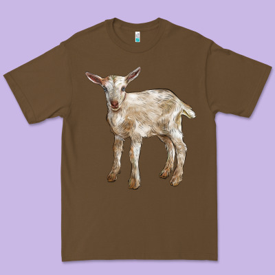 Baby Saanen Goat Premium Tee Designed By Lillyallendesigns