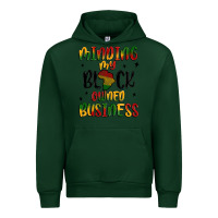 Forest Green minding my black owned business Urban Hoodie - MaliasSmallBusiness