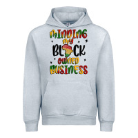 Heather Grey minding my black owned business Urban Hoodie - MaliasSmallBusiness