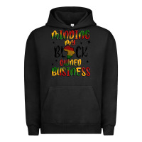 Pigment Black minding my black owned business Urban Hoodie - MaliasSmallBusiness