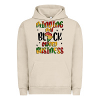 Pigment French Oak minding my black owned business Urban Hoodie - MaliasSmallBusiness