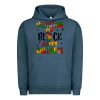 Pigment Midnight Navy minding my black owned business Urban Hoodie - MaliasSmallBusiness