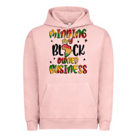 Pigment Salmon minding my black owned business Urban Hoodie - MaliasSmallBusiness