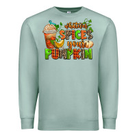 Seafoam whatever spices your pumpkin Premium Sweatshirt - AdoDesignShop