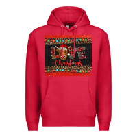 Cardinal love christmas highland cow and turquoise gemstone Premium Hoodie - Jasminsmagicworld