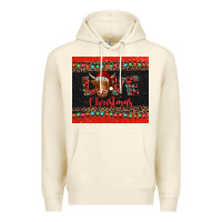 Tofu love christmas highland cow and turquoise gemstone Premium Hoodie - Jasminsmagicworld
