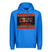 True Royal love christmas highland cow and turquoise gemstone Premium Hoodie - Jasminsmagicworld