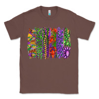 Chestnut Mardi gras brush strokes king cake and craw fish Classic Tee - RanaPortraitStore