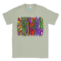 Matcha Mardi gras brush strokes king cake and craw fish Classic Tee - RanaPortraitStore
