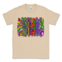Mushroom Mardi gras brush strokes king cake and craw fish Classic Tee - RanaPortraitStore