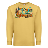 Antique Gold teaching little pumpkins Premium Sweatshirt - AdoDesignShop
