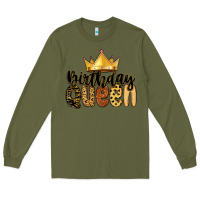 Army Green birthday queen Long Sleeve Tee - MaliasSmallBusiness