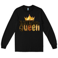Black birthday queen Long Sleeve Tee - MaliasSmallBusiness