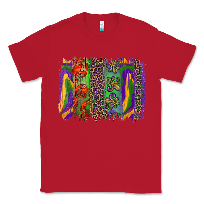 Mardi Gras Brushstrokes Classic Tee by RanaPortraitStore | Teevron