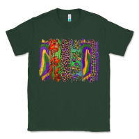 Sports Green Mardi Gras Brushstrokes Classic Tee - RanaPortraitStore