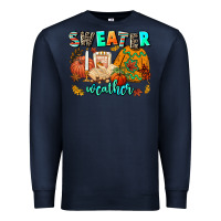 Navy pumpkın Spıce Premium Sweatshirt - AdoDesignShop