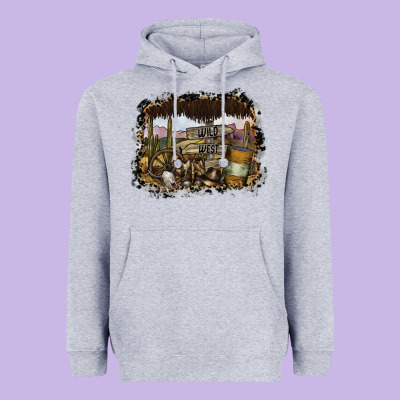 Wild West Heavyweight Hoodie Designed By Sublimationcraftshop