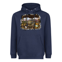 Navy wild west Heavyweight Hoodie - SublimationCraftShop
