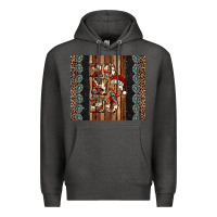 Charcoal Heather ho ho ho western christmas Premium Hoodie - Jasminsmagicworld