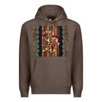 Coffee ho ho ho western christmas Premium Hoodie - Jasminsmagicworld