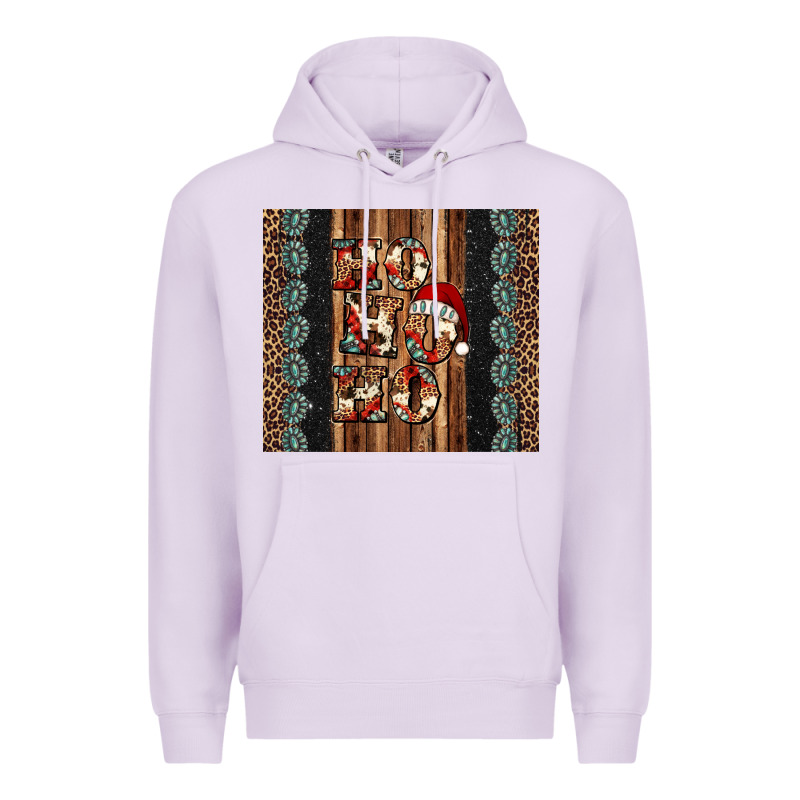 Ho Ho Ho Western Christmas Premium Hoodie by Jasminsmagicworld | Teevron