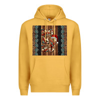 Mustard ho ho ho western christmas Premium Hoodie - Jasminsmagicworld