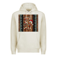 Oatmeal Heather ho ho ho western christmas Premium Hoodie - Jasminsmagicworld
