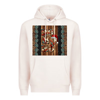 Pale Pink ho ho ho western christmas Premium Hoodie - Jasminsmagicworld