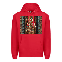 Red ho ho ho western christmas Premium Hoodie - Jasminsmagicworld