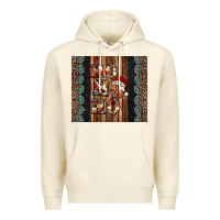 Sandshell ho ho ho western christmas Premium Hoodie - Jasminsmagicworld