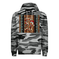 Slate Camo ho ho ho western christmas Premium Hoodie - Jasminsmagicworld