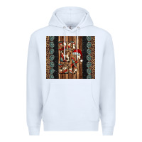 White ho ho ho western christmas Premium Hoodie - Jasminsmagicworld
