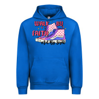 Cobalt walk by faith Urban Hoodie - MaliasSmallBusiness