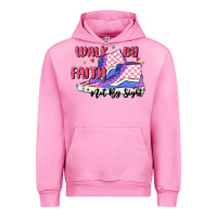 Fuchsia Pink walk by faith Urban Hoodie - MaliasSmallBusiness