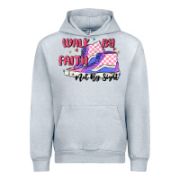 Heather Grey walk by faith Urban Hoodie - MaliasSmallBusiness