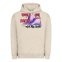 Pigment French Oak walk by faith Urban Hoodie - MaliasSmallBusiness