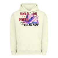 Pigment Pistachio walk by faith Urban Hoodie - MaliasSmallBusiness