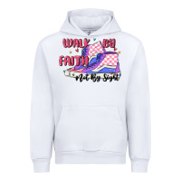White walk by faith Urban Hoodie - MaliasSmallBusiness