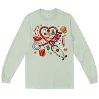 Matcha christmas nurse Long Sleeve Tee - MaliasSmallBusiness