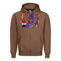 Chestnut fourth of july freedom Zipper Hoodie - texasbilliewilder