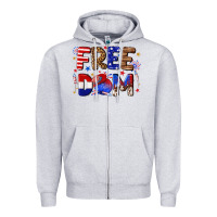 Fourth Of July Freedom Zipper Hoodie | Teevron