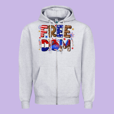 Zipper Hoodie fourth of july freedom