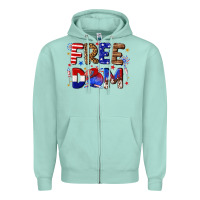 Seafoam fourth of july freedom Zipper Hoodie - texasbilliewilder