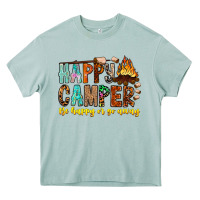 Arona Happy Camper Be Happy Or Go Away Heavy Core Tee - CowhideDigitalArt