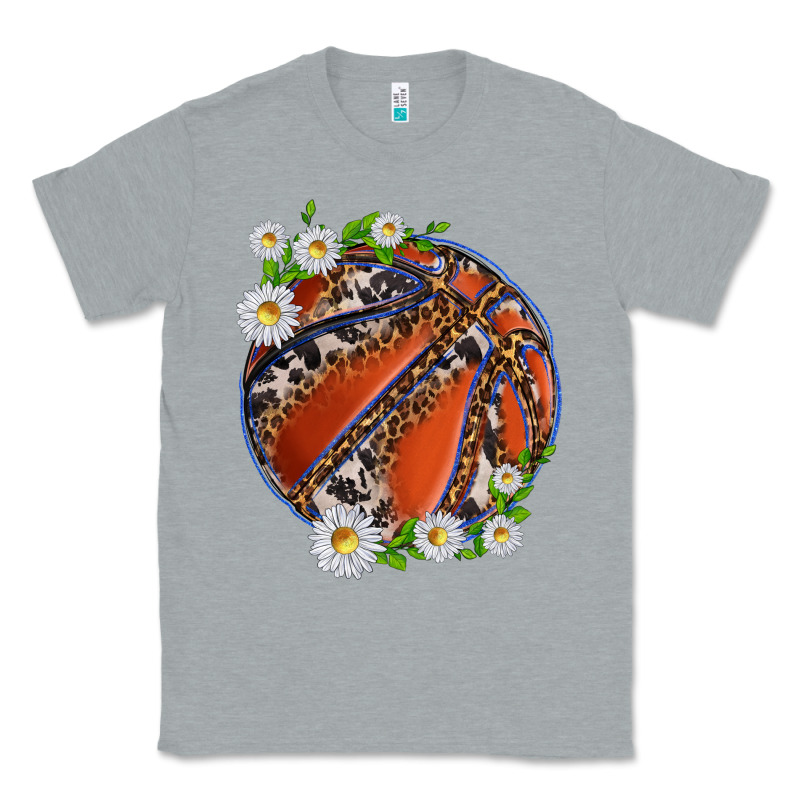 Basketball With Patterns And Daisies Classic Tee by texasbilliewilder | Teevron