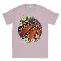 Lilac basketball with patterns and daisies Classic Tee - texasbilliewilder