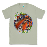 Matcha basketball with patterns and daisies Classic Tee - texasbilliewilder