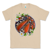 Mushroom basketball with patterns and daisies Classic Tee - texasbilliewilder