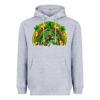 Heather Grey St. Patrick's Day rainbow Heavyweight Hoodie - Neo Western