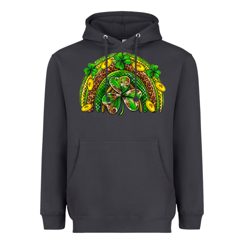 St. Patrick's Day Rainbow Heavyweight Hoodie by Neo Western | Teevron